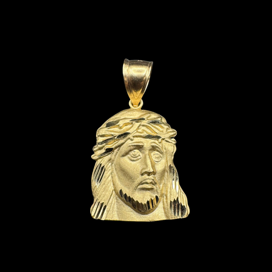 14K JESUS CHRIST FACE PENDANT