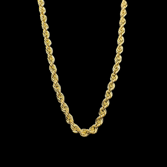 14K YELLOW ROPE LINK CHAIN