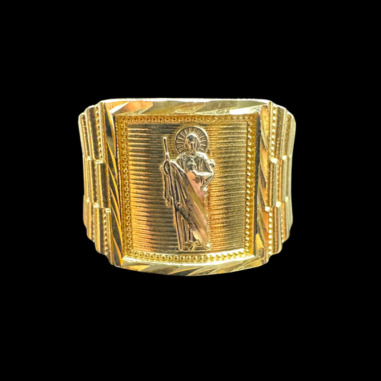 14K 2 TONE SAN JUDAS TADEO ROLEX RING